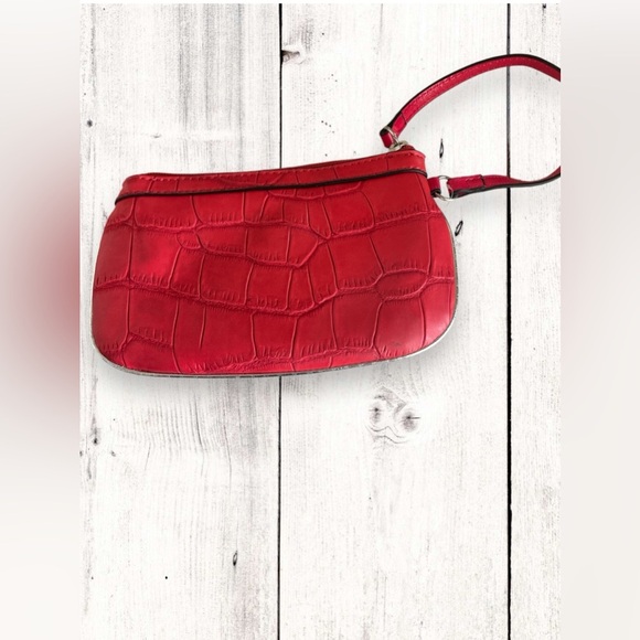 Vintage Guess Pouch Wristlet Wallet Zipper Closure Silver Accents Small Bag NWT - Picture 5 of 7